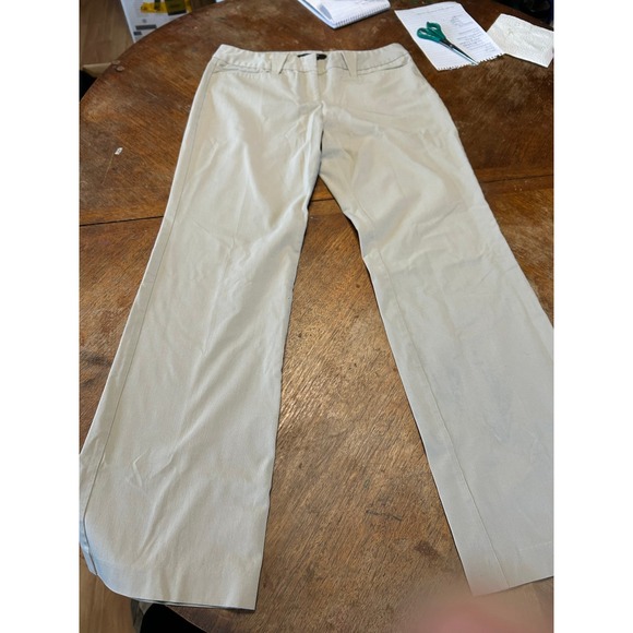 Express Pants - Express Stretch Dress Pants Womens 7/8R Khaki Tan Straight Leg Work Office Wear